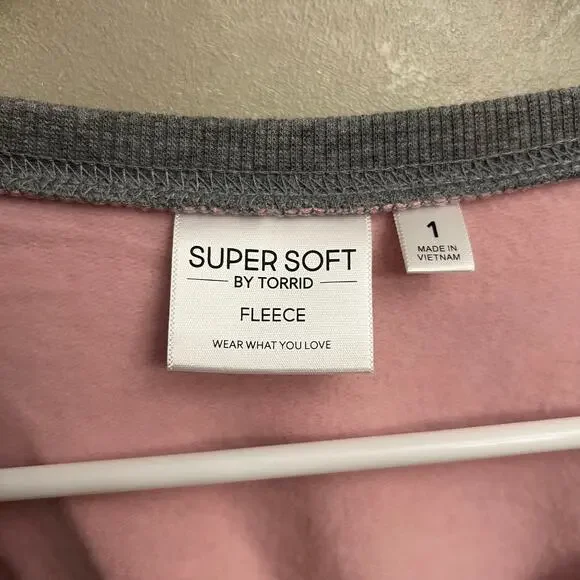 NWT TORRID Super Soft Fleece Crew Neck Drop Shoulder  Sweatshirt Plus Size 1 - Picture 5 of 12